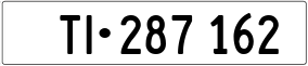 Trailer License Plate